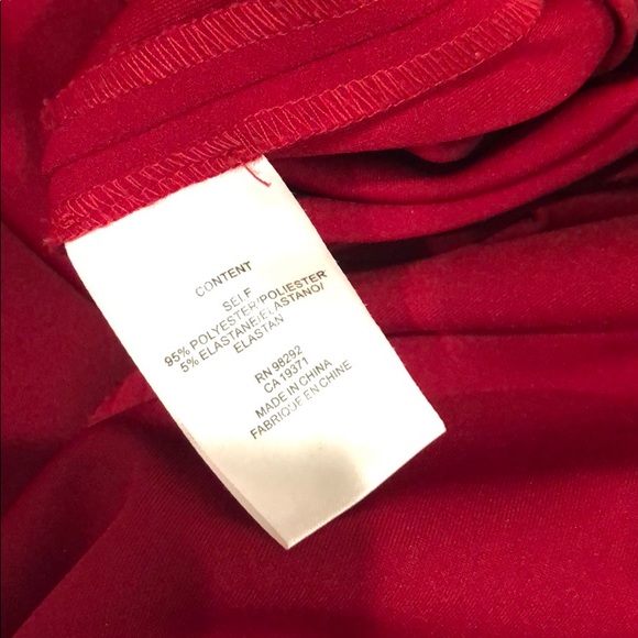 Tibi off shoulder dress red size 0 - Picture 3 of 5